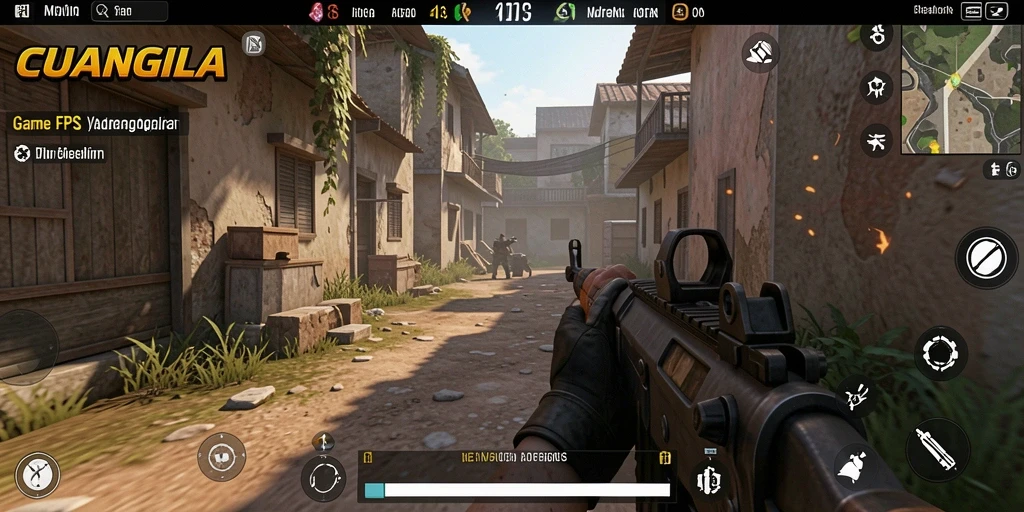 Gameplay seru di CUANGILA dengan aksi tembak-menembak intens.
