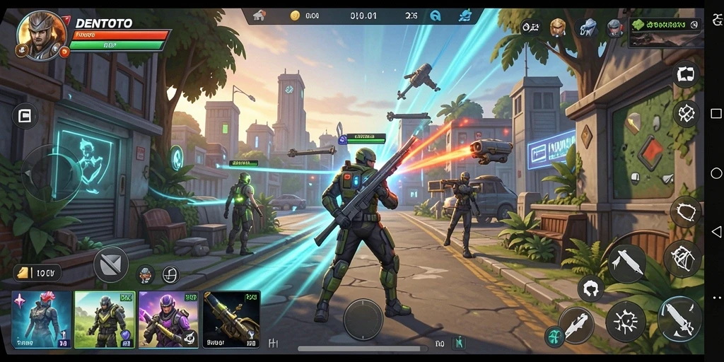 Tampilan gameplay seru dalam DENTOTO dengan interaksi mendalam.