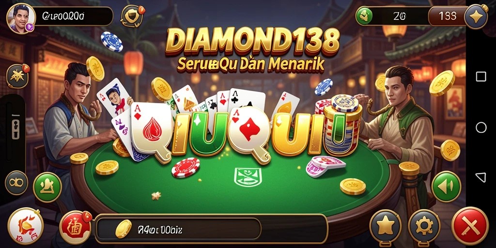 Tangkapan layar gameplay QiuQiu yang seru di DIAMOND138.