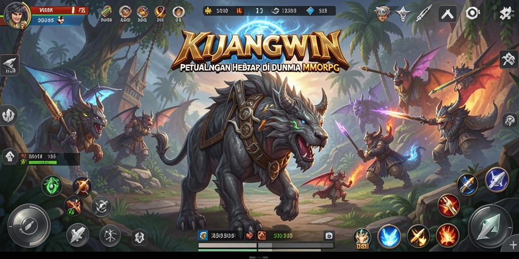 Tampilan gameplay KIJANGWIN yang menakjubkan dan penuh aksi.