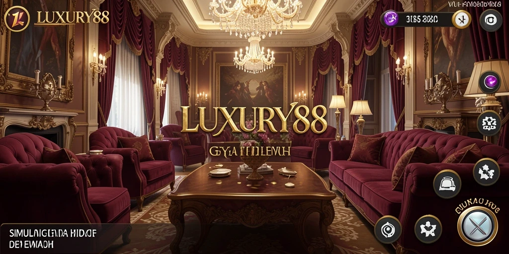 Tangkapan layar utama LUXURY88 dengan gameplay simulasi yang menarik.
