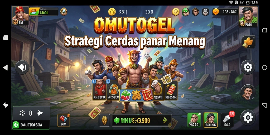 Tampilan utama gameplay OMUTOGEL dengan strategi mendebarkan.