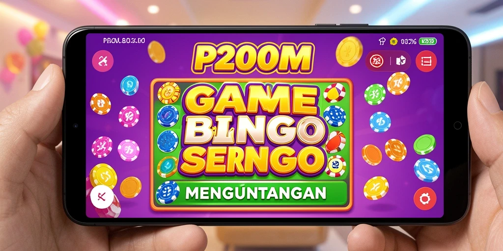 Tampilan menarik dari gameplay Bingo di P200M.