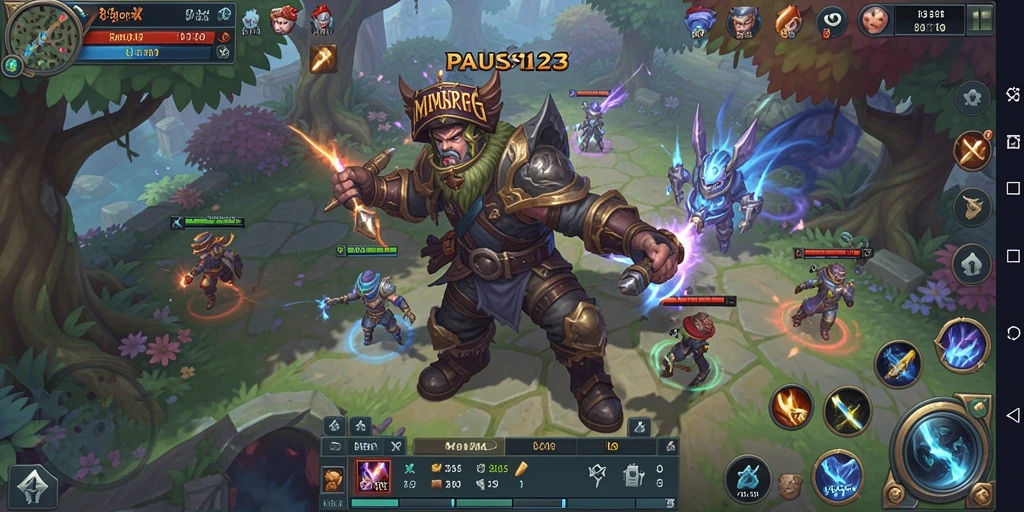 Gameplay mendebarkan dari PAUS123, penuh dengan aksi MMORPG.