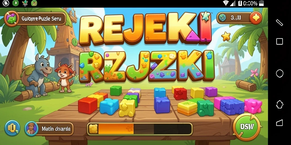 Screenshot gameplay REJEKI yang menampilkan tantangan puzzle yang menarik.