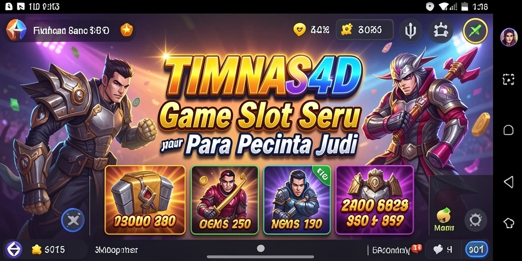 Screenshot utama TIMNAS4D dengan tampilan gameplay Slot yang menarik.