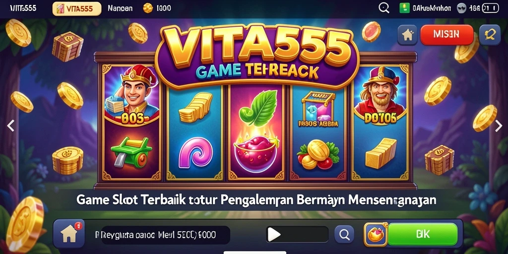 Gameplay VITA555 yang seru dan menarik di layar smartphone.